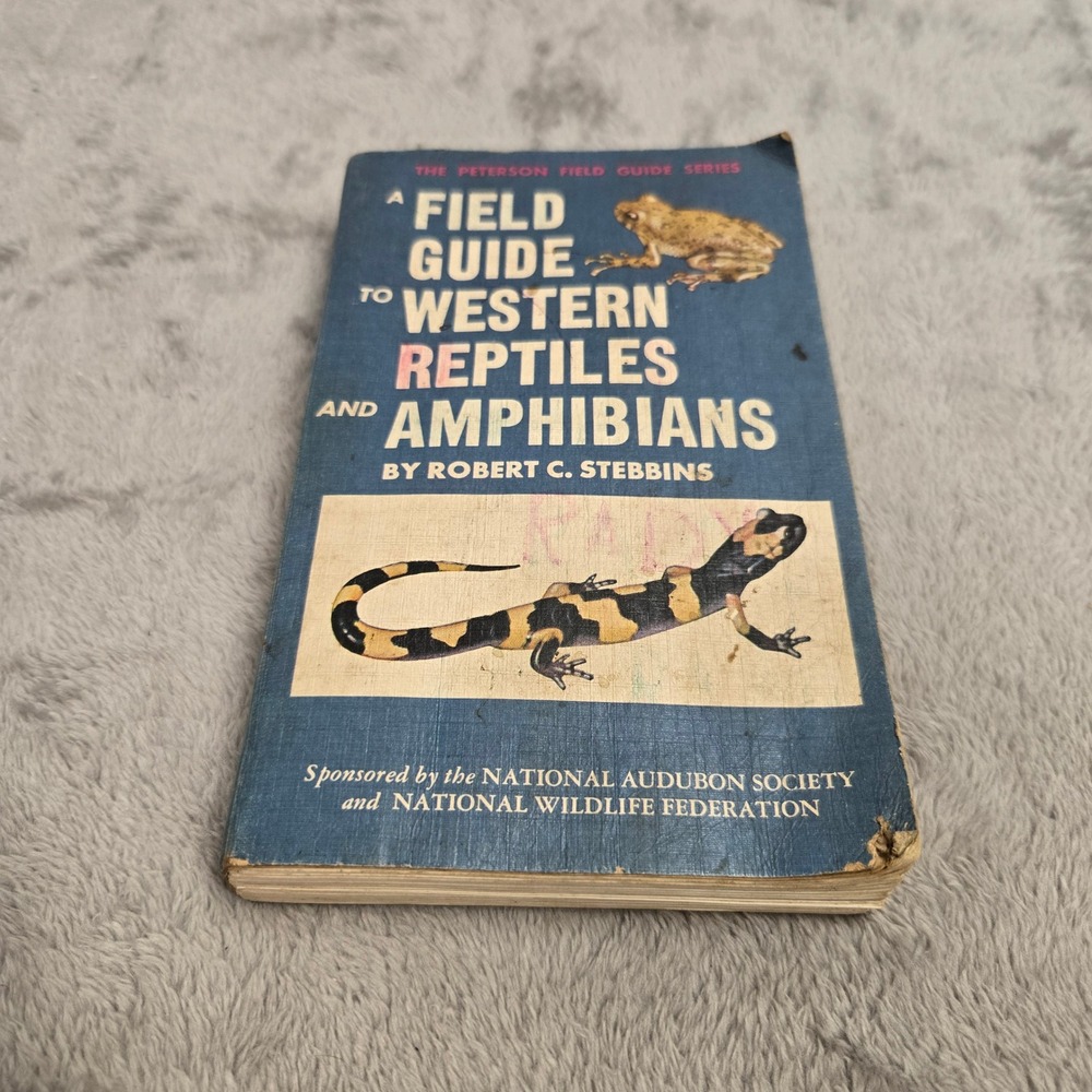 Peterson Field Guide Western Reptiles and Amphibians Robert Stebbins 1966 Book